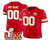 Men & Women & Youth Kansas City Chiefs Customized Red 2025 Super Bowl LIX FUSE Vapor Limited Jersey,baseball caps,new era cap wholesale,wholesale hats